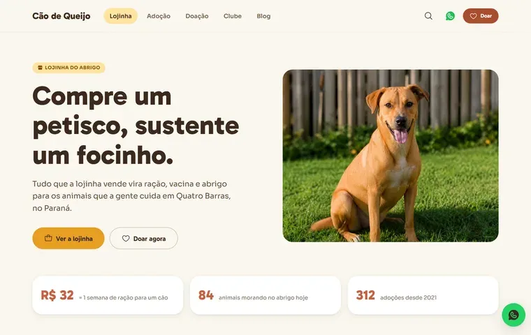 Site de Cão de Queijo