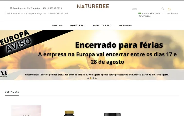 Site de Naturebee